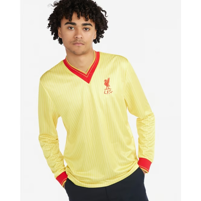 Herren Liverpool 1984/85 Auswärts Retro Langarmtrikot