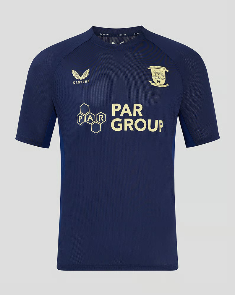 Herren Preston North End 2024/25 Dritt Authentisches Trainingsshirt - Navy