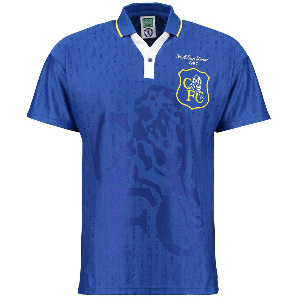 Damen Chelsea 1997 Retro FA Cup Final Trikot