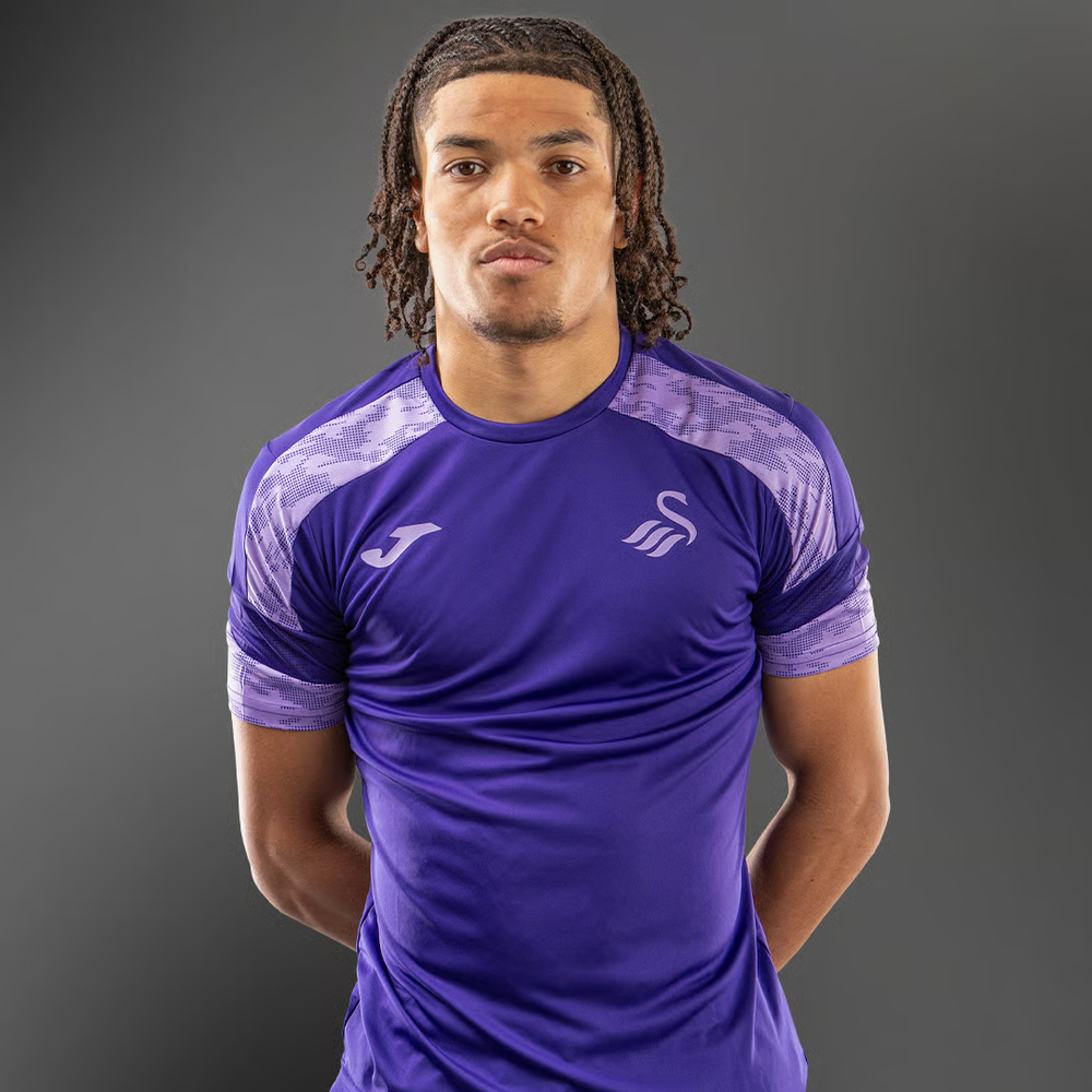 Herren Swansea City 2024/25 Dritt Authentisches Trainingsshirt - Lila