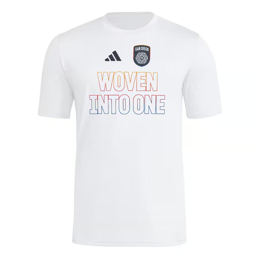Kinder San Diego FC 2025 Drittes Hook AEROREADY Shirt - Weiß