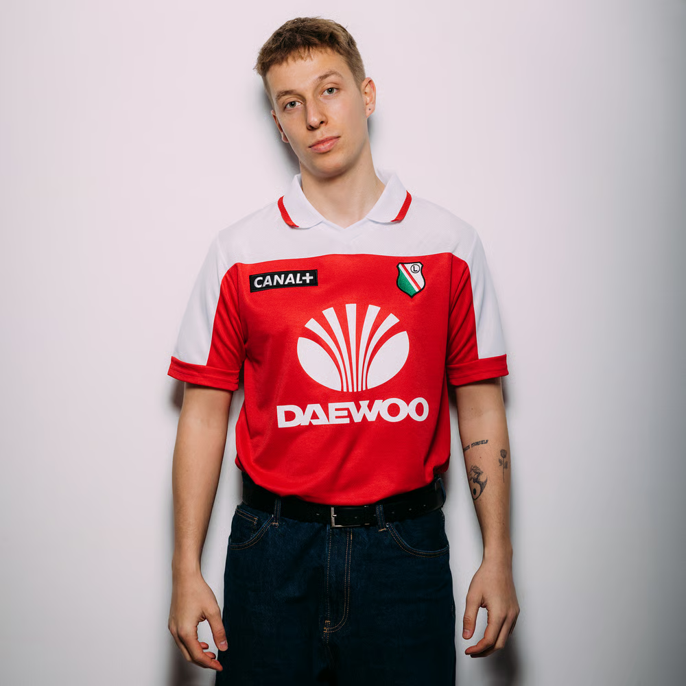Damen Legia Warszawa 2000/2001 Retro-Shirt – Rot