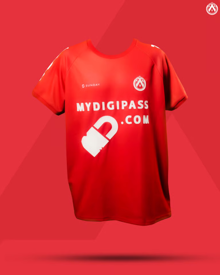 Herren KV Kortrijk 2013 Drittes Authentisches "Match Of The Decade" Trikot