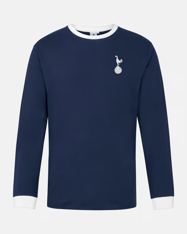 Damen Tottenham Hotspur 1970 Auswärts Retro Langarmtrikot