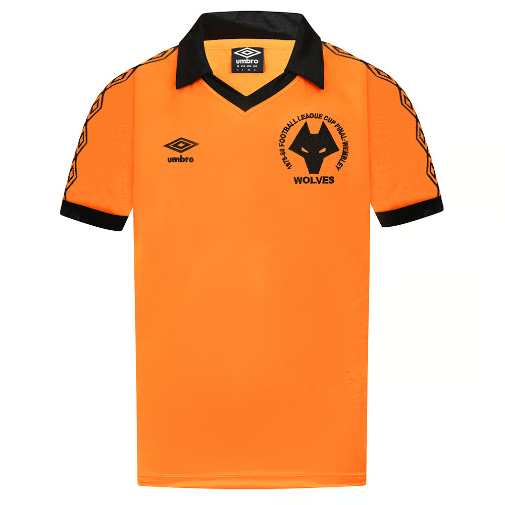Damen Wolverhampton Wanderers 1980 Retro League Cup Final Trikot