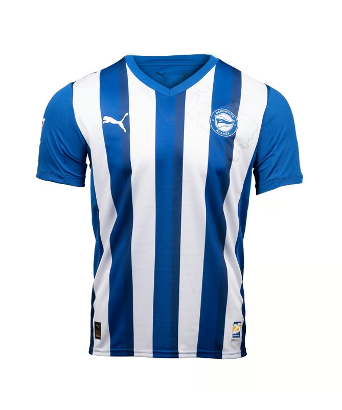 Damen Alavés 2025/26 Heimtrikot Ohne Sponsor