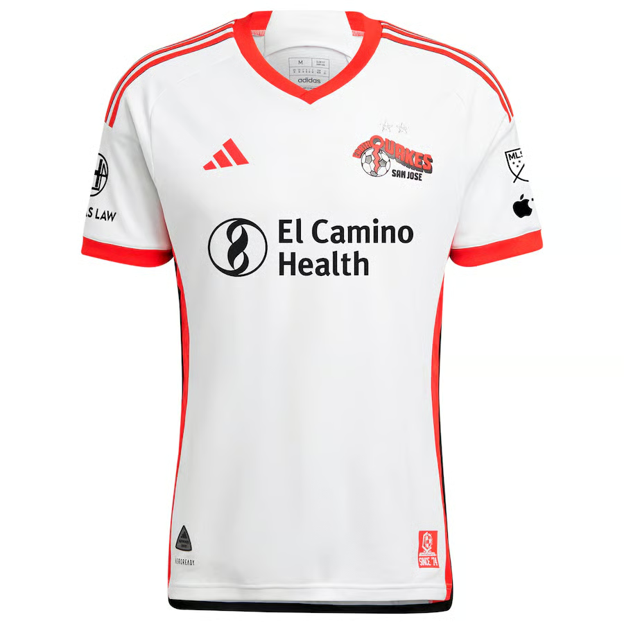 Damen San Jose Earthquakes 2025 Drittes Weißes Shirt
