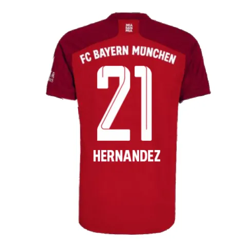 Kinder L.HERNANDEZ Bayern München 2021/22 Heimtrikot