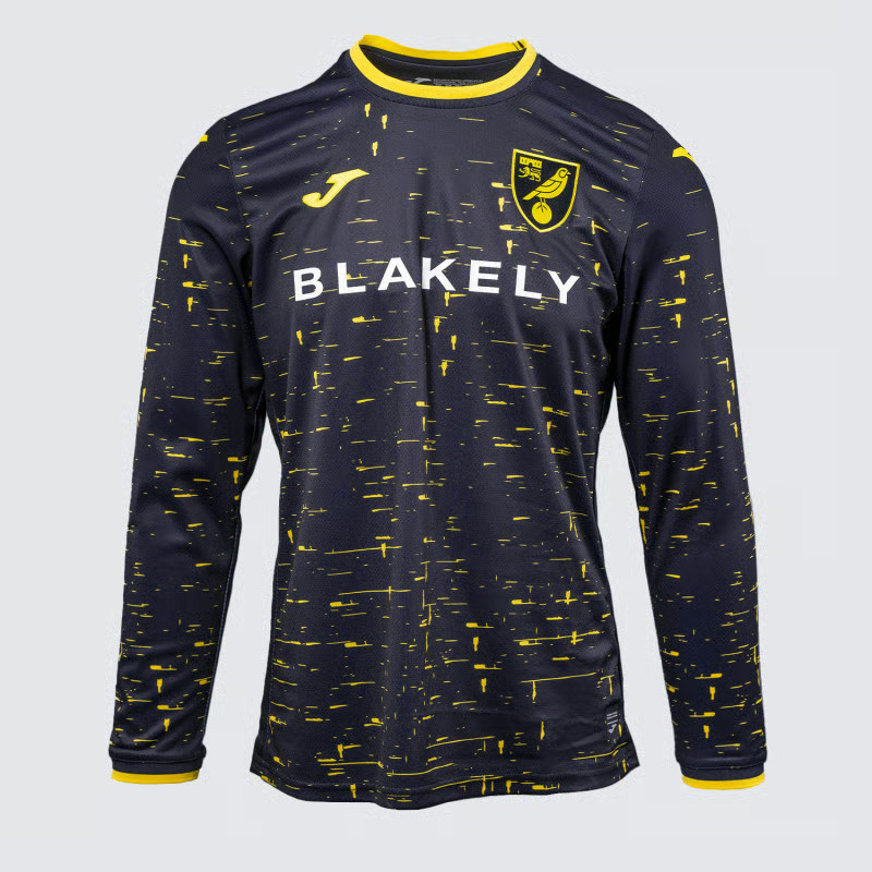 Herren Norwich City 2024/25 Auswärts-Langarmshirt