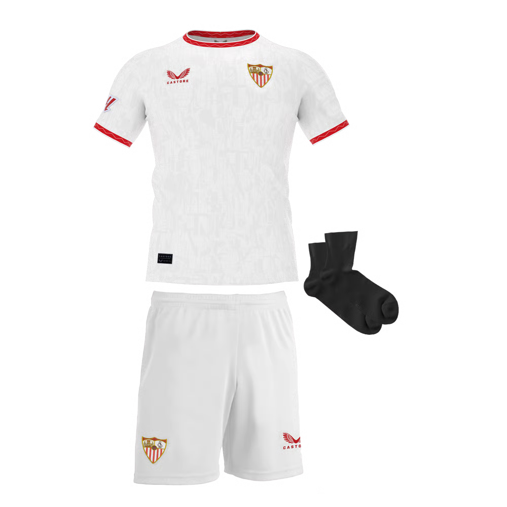 Kinder Sevilla FC 2024/25 Heim Kit