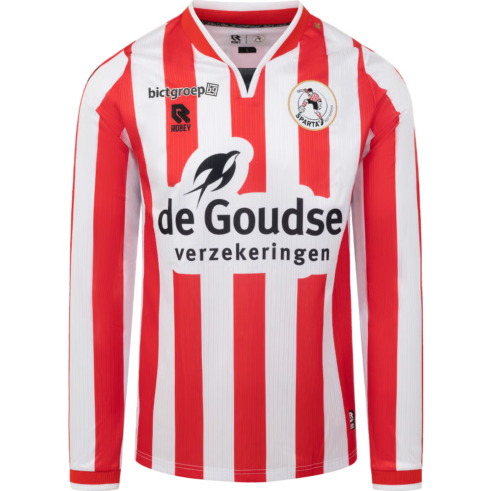 Herren Sparta Rotterdam 2024/25 Heim Langarmtrikot