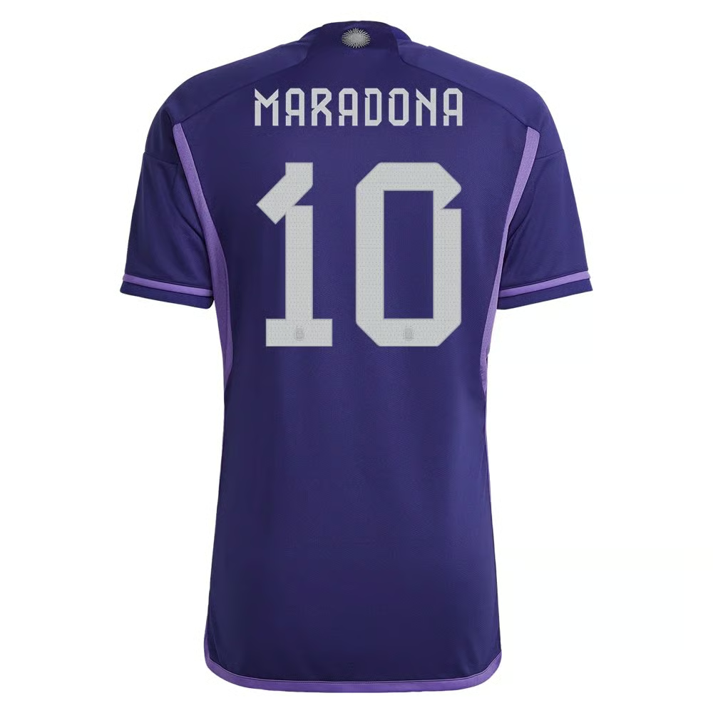 Diego Maradona #10 Argentinien Auswärtstrikot Weltmeisterschaft 2022