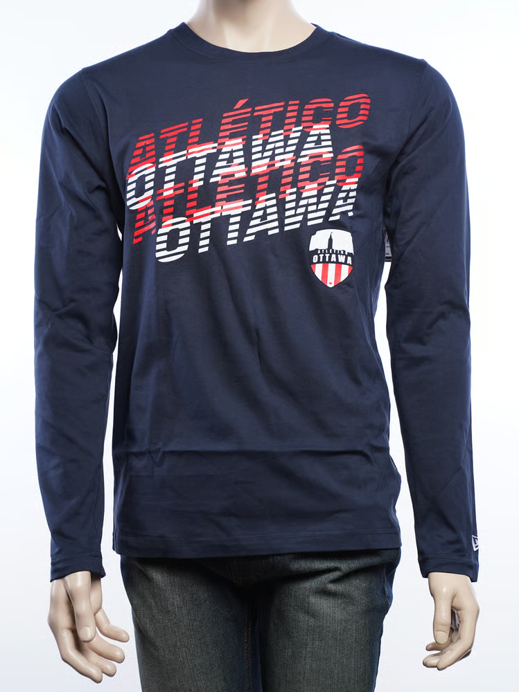 Damen Atlético Ottawa 2025 Drittes New Era Langarmshirt
