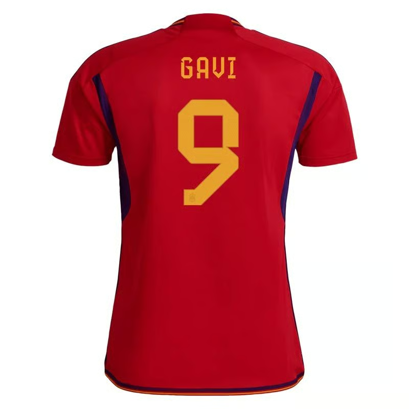Gavi #9 Spanien Heimtrikot Weltmeisterschaft 2022