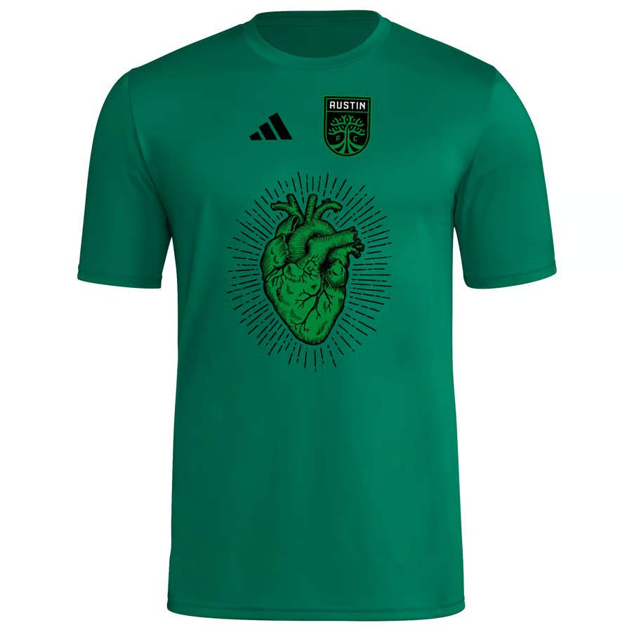 Herren Austin FC 2025 Drittes Hook AEROREADY Shirt - Schwarz