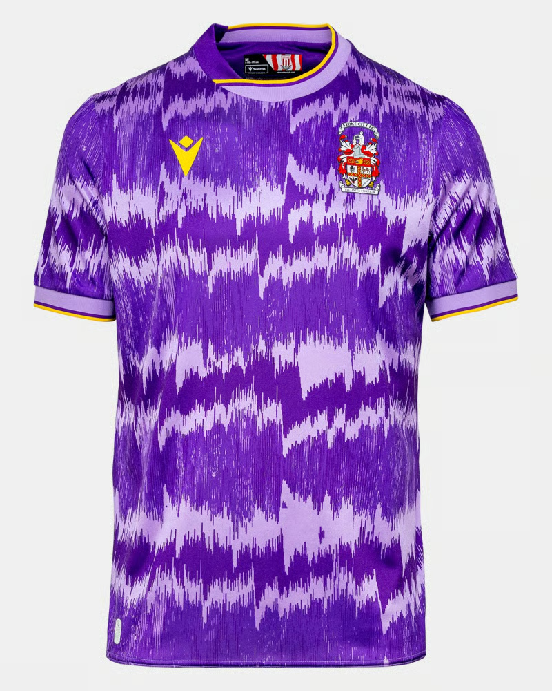 Kinderwerbefreies Trikot Stoke City 2025/26 Auswärts