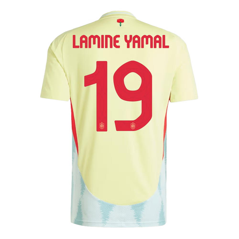 LAMINE YAMAL #19 Spanien Auswärtstrikot EURO 2024