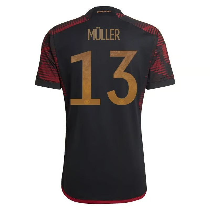 Thomas Müller #13 Deutschland Auswärtstrikot Weltmeisterschaft 2022
