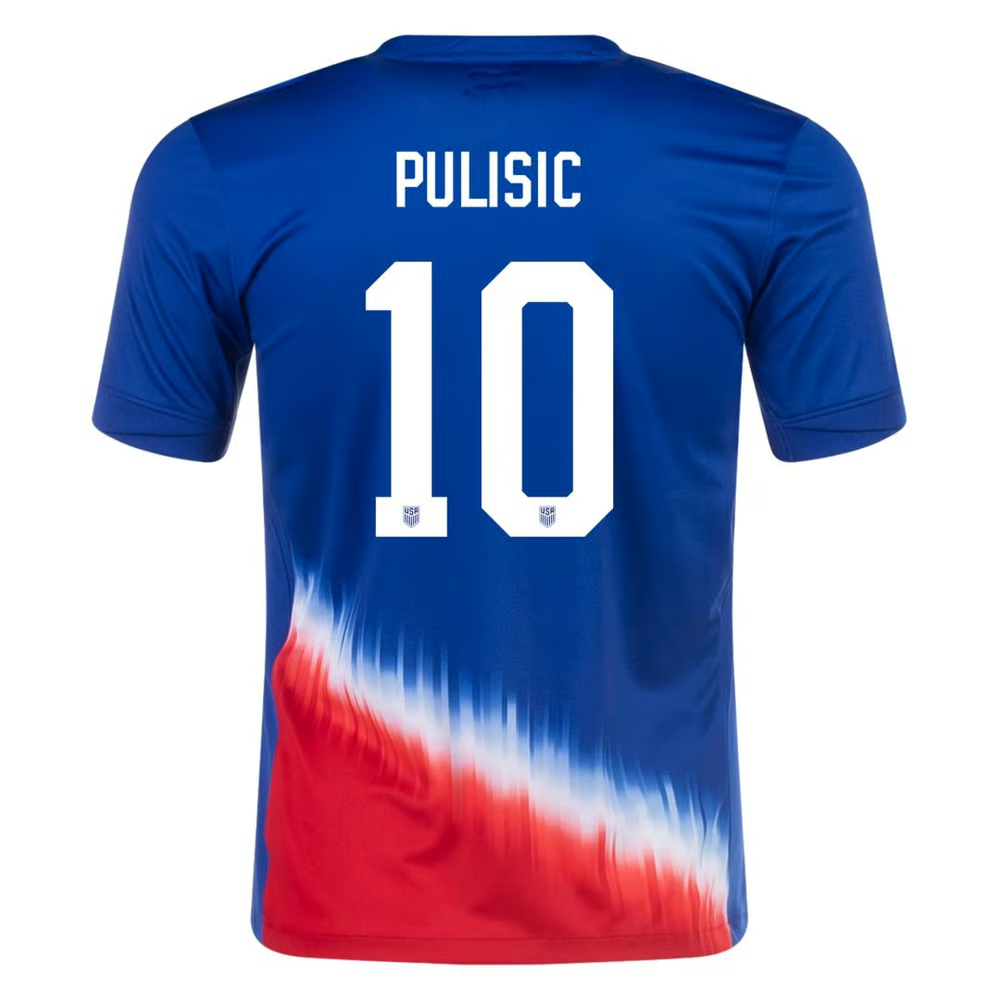 Christian Pulisic #10 USMNT Auswärtstrikot Copa America 2024