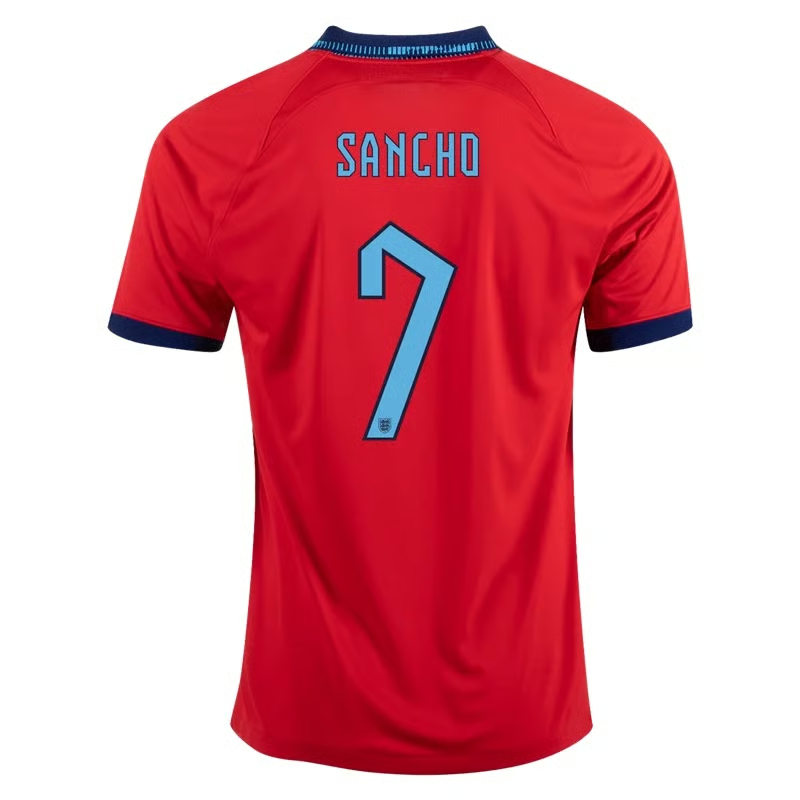 Jadon Sancho #7 England Auswärtstrikot Weltmeisterschaft 2022