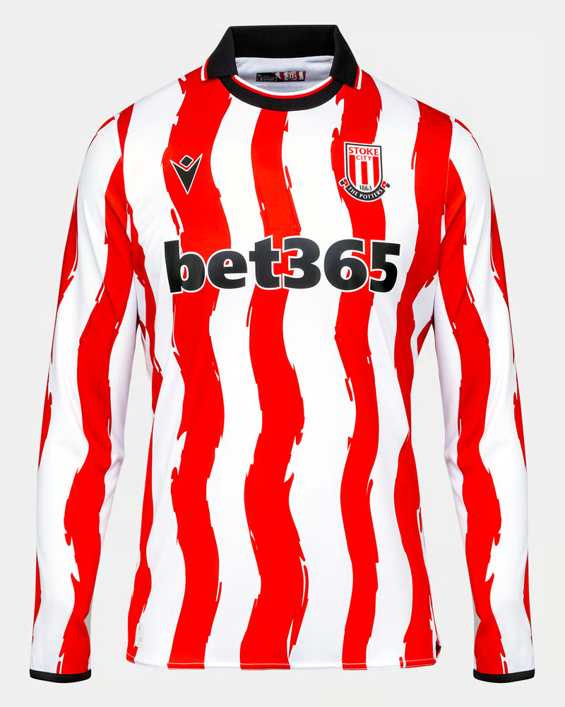 Damen Stoke City 2025/26 Heimtrikot Langarm