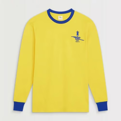 Damen Arsenal 1971 Auswärts Retro FA Cup Langarmtrikot