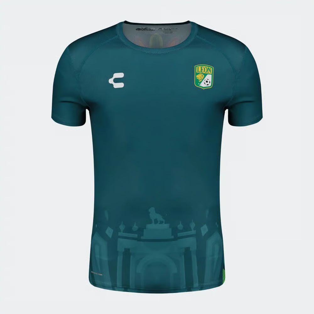 Damen Club León 2024/25 Drittes Prematch-Trikot Grün