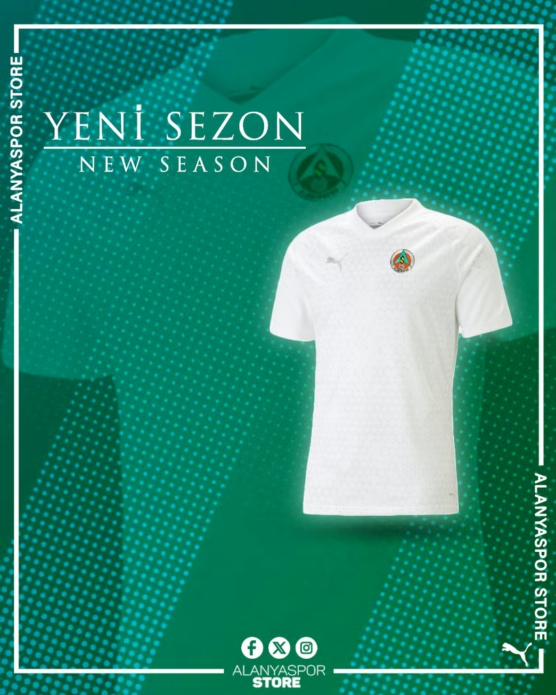 Damen Alanyaspor 2024/25 Dritt Authentic Training Shirt - Weiß