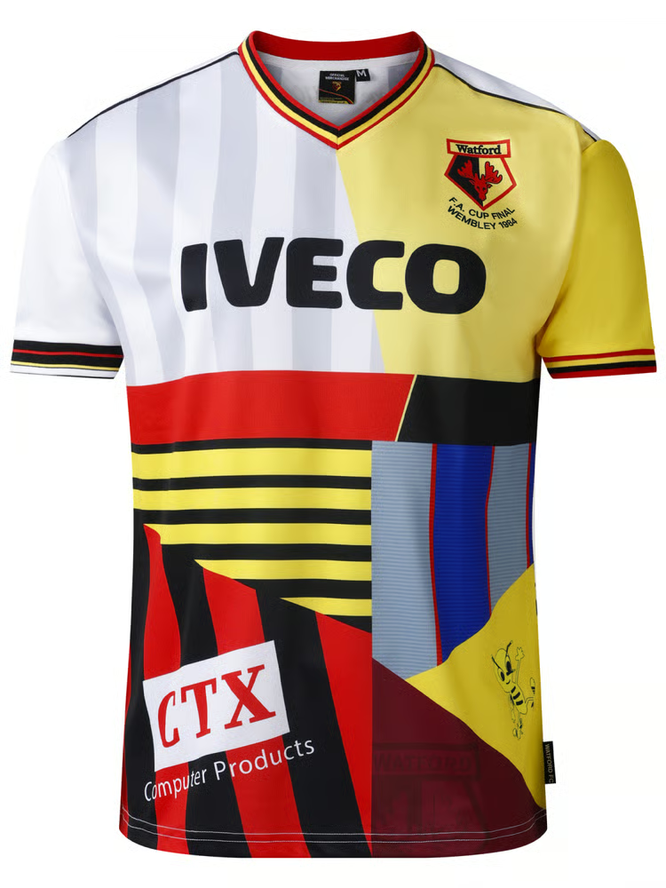 Damen Watford 1973/74 Retro Mash Up Trikot