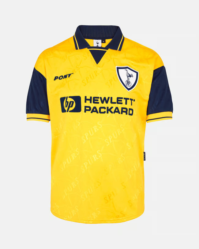 Kinder Tottenham Hotspur 1996 Auswärts Retro Pony Trikot