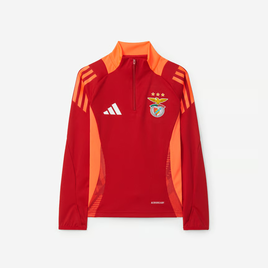 Kinder SL Benfica 2024/25 Drittes Authentisches Trainings-Langarmtrikot - Rot