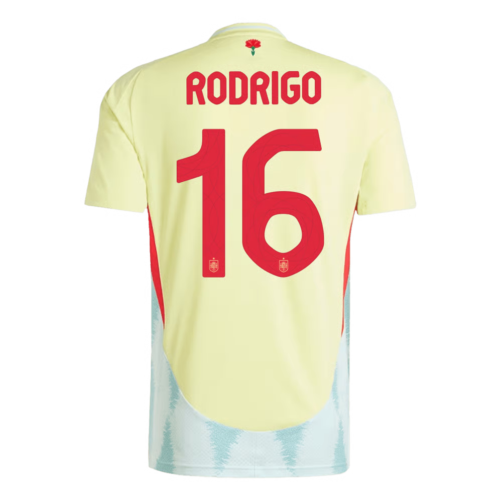 Rodrigo #16 Spanien Auswärtstrikot EURO 2024