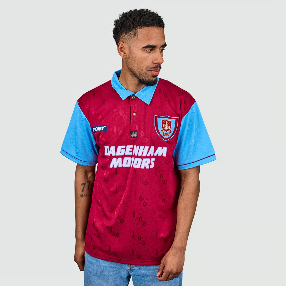 Kinder West Ham United 1995 Heim Retro Pony Jubiläumstrikot