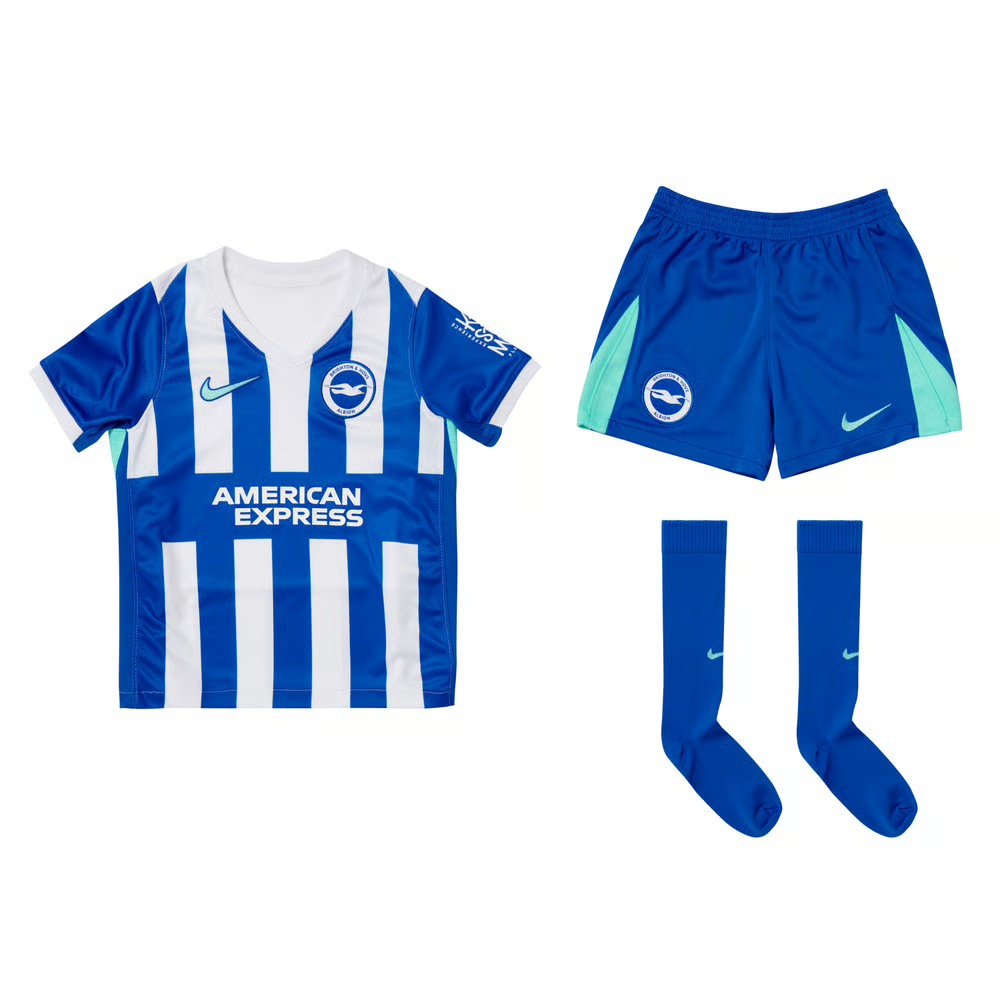 Kindertrikotsatz Brighton & Hove Albion 2025/26 Heim