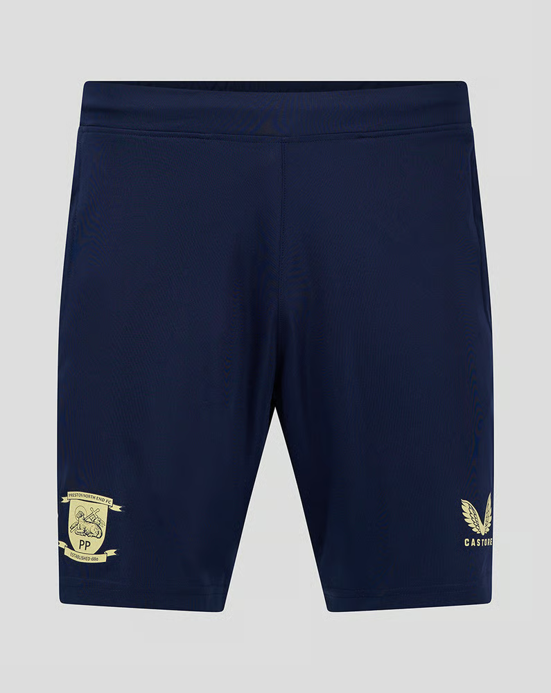 Herren Preston North End 2024/25 Dritt Authentische Trainingsshorts - Navy