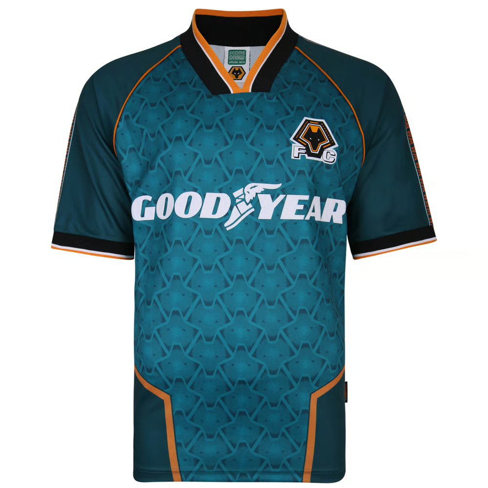 Damen Wolverhampton Wanderers 1996 Auswärts Retro Trikot
