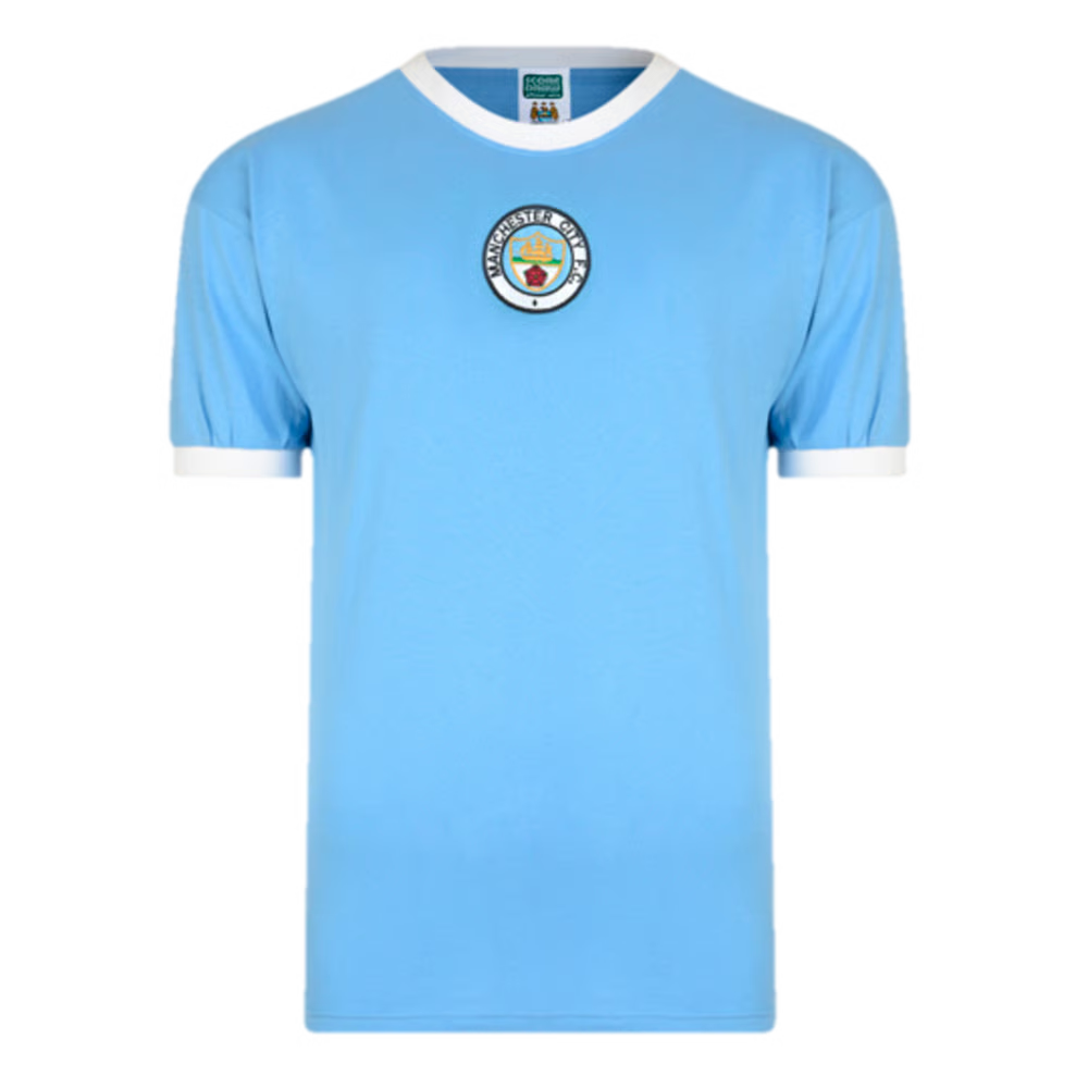 Kinder Manchester City 1972 Heim Retro Trikot
