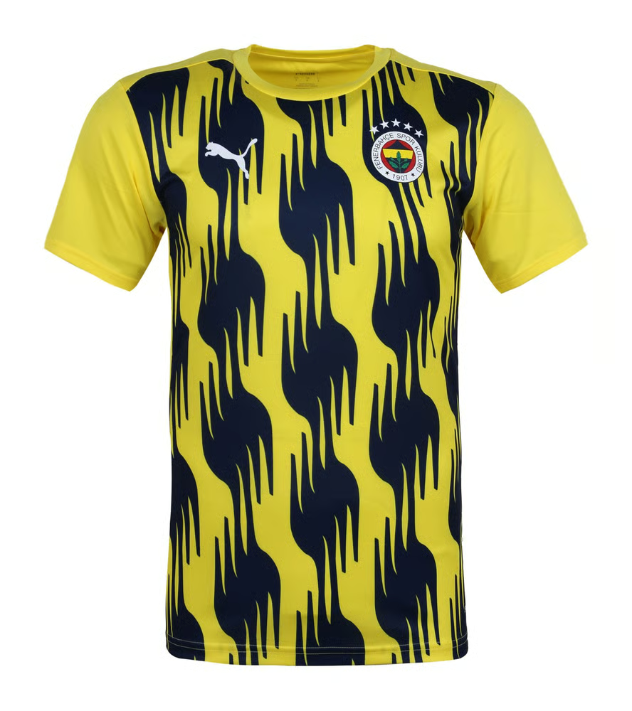 Damen Fenerbahce 2024/25 Dritt Prematch Trikot - Gelb