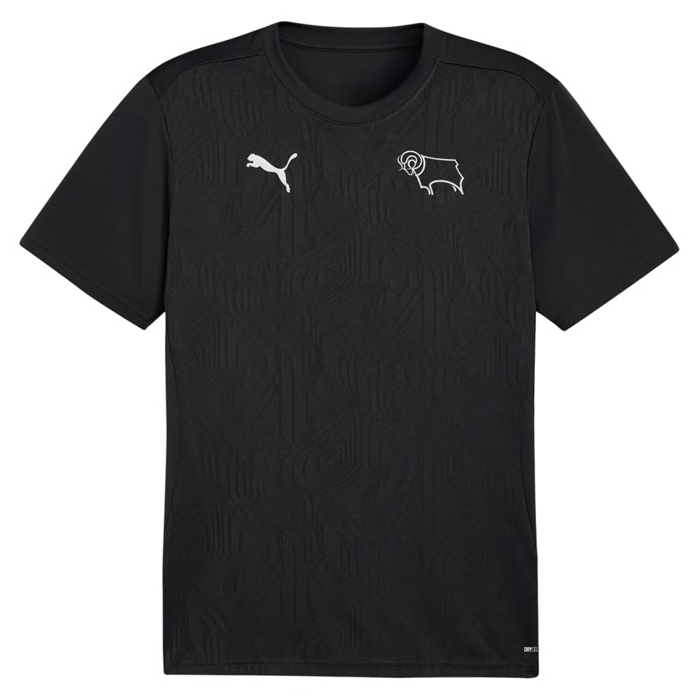 Herren Derby County 2024/25 Dritt Authentisches Trainingsshirt - Schwarz