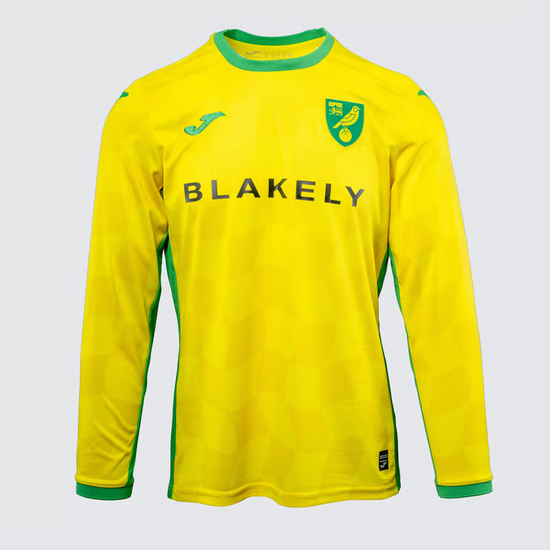 Herren Norwich City 2024/25 Heim-Langarmshirt