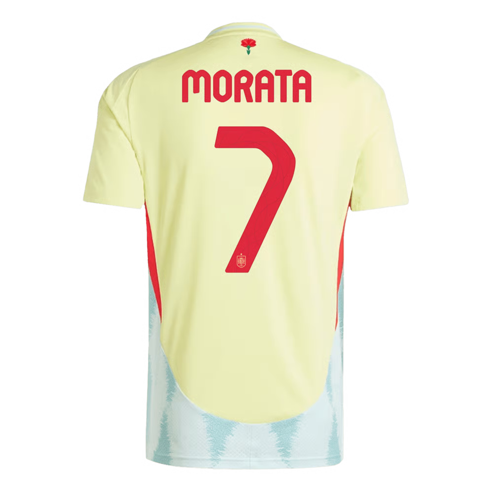 Alvaro Morata #7 Spanien Auswärtstrikot EURO 2024