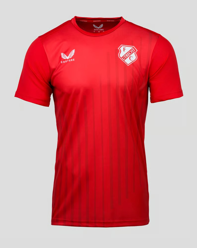 Herren FC Utrecht 2024/25 Drittes Authentisches Lineares Gedrucktes Trainingstrikot