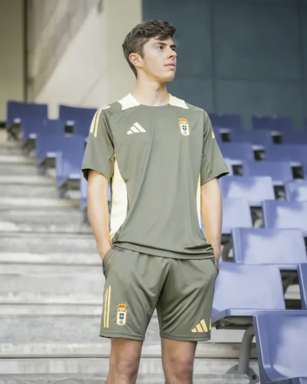 Damen Real Oviedo 2024/25 Dritt Authentische Trainingsshorts - Olive