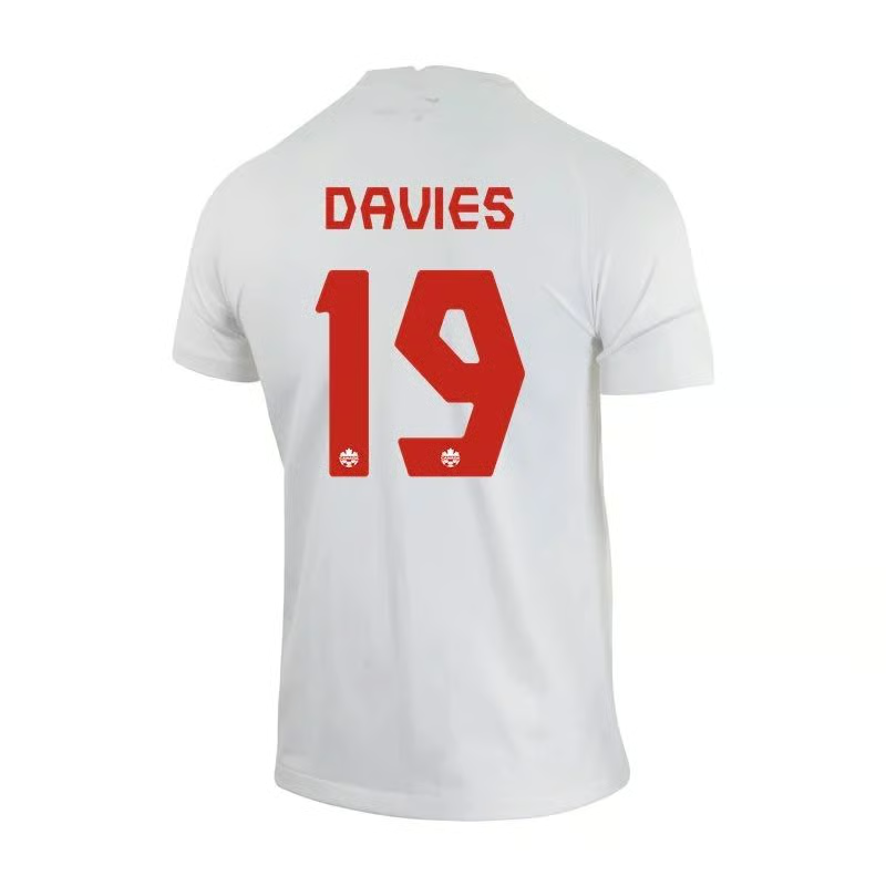 Alphonso Davies #19 Kanada Auswärtstrikot Weltmeisterschaft 2022
