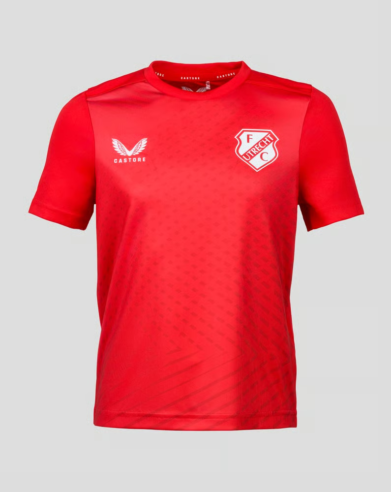 Kinder FC Utrecht 2024/25 Drittes Authentisches Lineares Gedrucktes Trainingstrikot