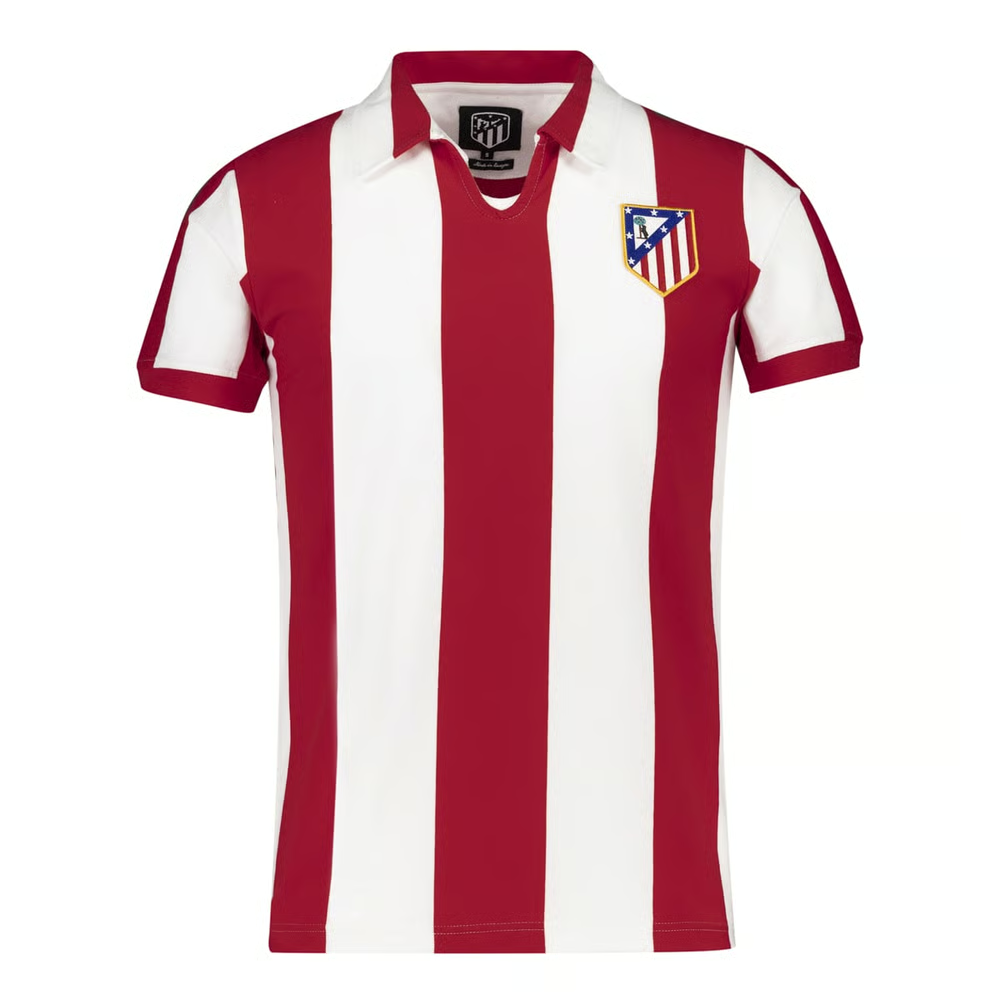 Damen Atletico Madrid 90er Retro Wappen Trikot