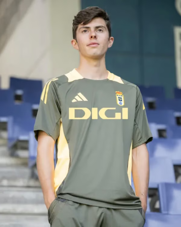 Damen Real Oviedo 2024/25 Dritt Authentisches Trainingsshirt - Olive