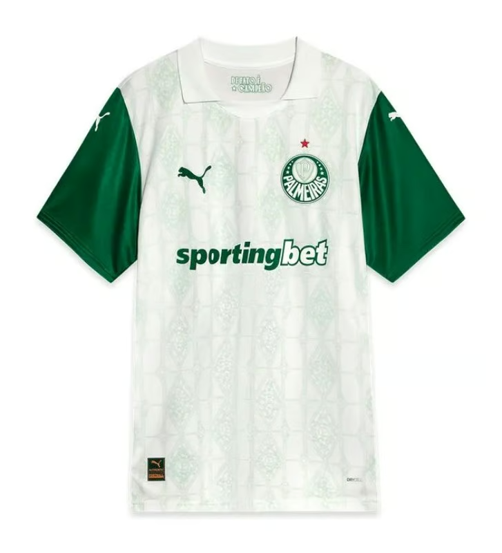 Damen Palmeiras 2025 Auswärtstrikot Authentisch