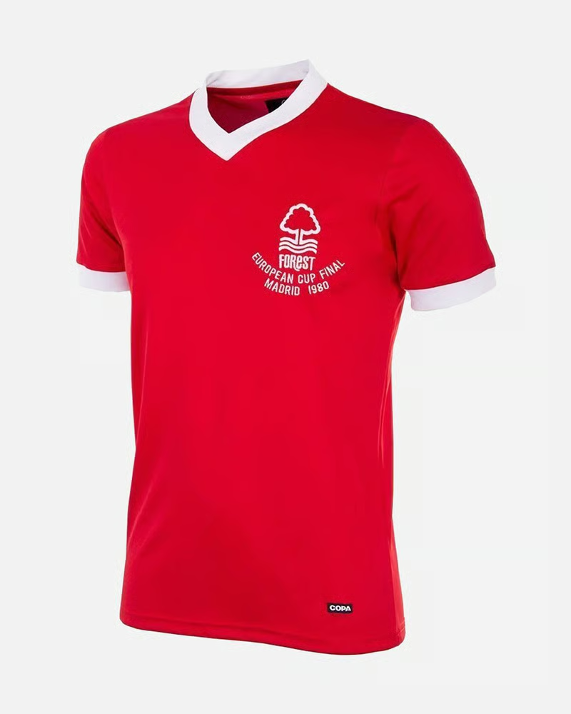 Damen Nottingham Forest 1980 Retro Europapokal Trikot