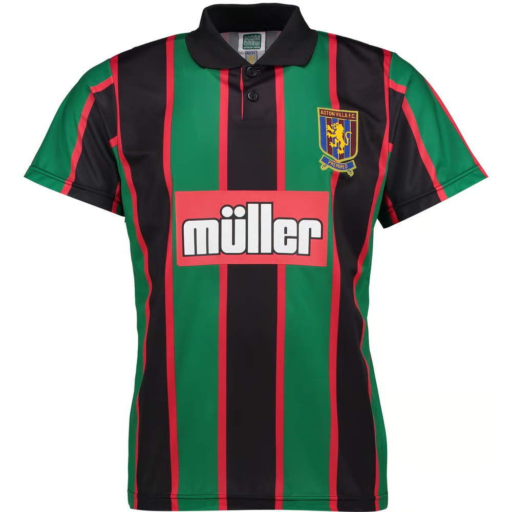 Damen Aston Villa 1994 Auswärts Retro Trikot